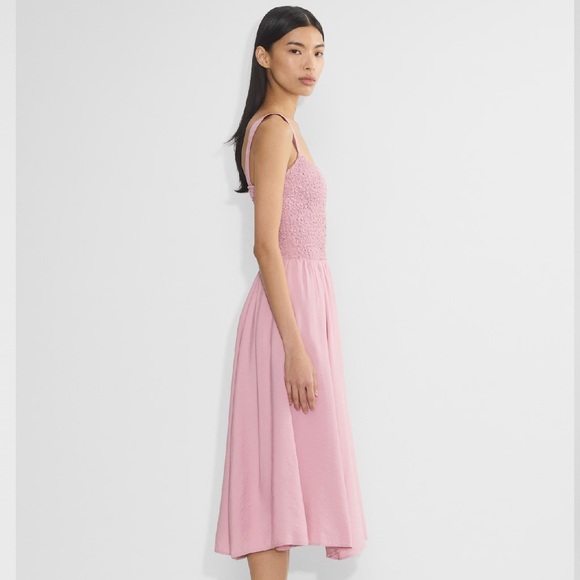 Aritzia Soft Pink Scoopneck poplin Midi Dress size XS - Picture 12 of 15